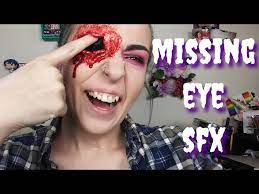 missing eye prosthetic sfx makeup