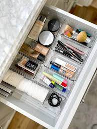 how to organize makeup drawers fast