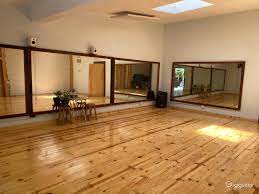 dance studio sprung knotty pine