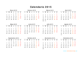 Calendario 2015 Para Imprimir Gratis