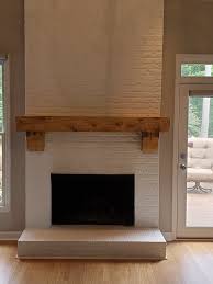Authentic Reclaimed Wood Fireplace