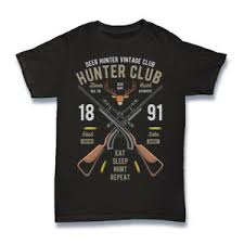 Details About Funny T Shirt For Men Deer Hunter Club Novelty Gift Idea