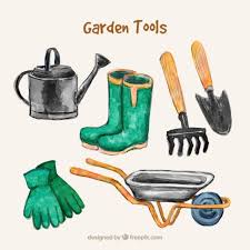 Free Vector Watercolor Garden Tool