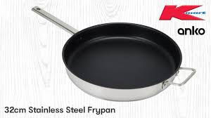 kmart 32cm stainless steel frypan