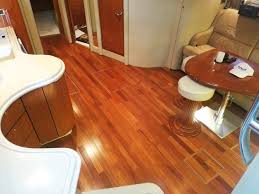 interior boat flooring wood line