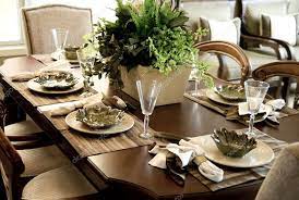 Dining Table Setting Stock Photo By