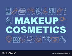 makeup cosmetics word concepts banner