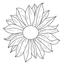 flower line drawing free vector free