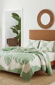 tommy bahama molokai tropical leaves quilt