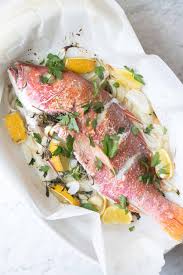 terranean baked whole red snapper