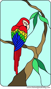 Parrot Stained Glass