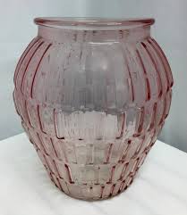 Pink Glass Lantern Vase Or