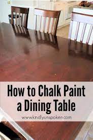 Chalk Paint Dining Table Makeover Diy