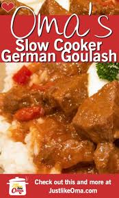 traditional german goulash slow cooker