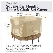 Outdoor Patio Bar Table And Chair Set