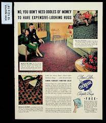 1940 cochrane clear color carpets rugs