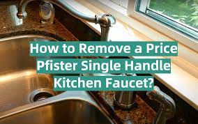how to remove a pfister single