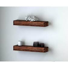 set of 2 antique brown fireplace mantel floating wall shelf beam 48