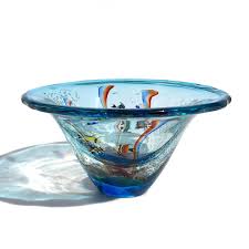 Murano Glass Aquarium Vase Rounded
