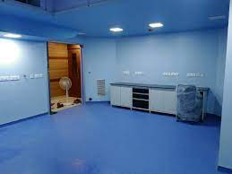 rubber blue hospital flooring wall flex