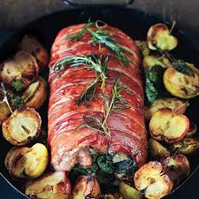 prosciutto wrapped pork loin with