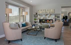 75 blue floor living room with gray