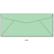 Green 10 Business Size Envelopes 50 Envelopes