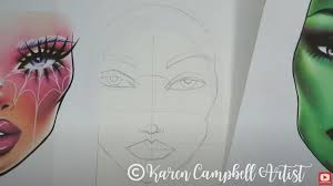 freaky fashion face chart drawing