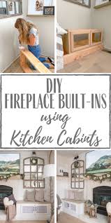Diy Fireplace Built Ins Using Kitchen