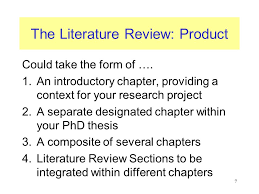 The Literature Review as an integral part of PhD Research    The  fundamental problems Unaprol