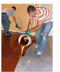single colour metallic epoxy flooring