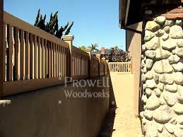 Wall Top Custom Wood Fence Panels 1 In