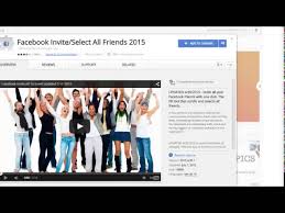 how to invite all friends to a facebook