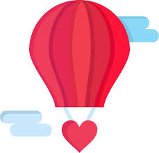 flying balloon hot balloon love