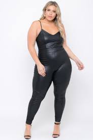 Pin By Kate On Curvy Women Leather Catsuit Catsuit Leather