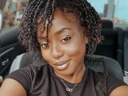 An impressive short black haircut with thick hair with surgical lines. How To Maintain Mini Twists On Natural Hair By Root2tip By Mark Odecho Medium