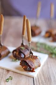 vegan bacon wrapped dates just 4
