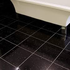 sparkly granite floor tiles black