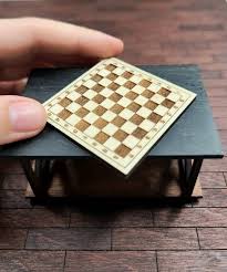 Dollhouse Miniature Chess Board Mini