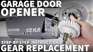 garage door gear replacement on