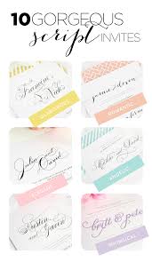 top 10 wedding invitations with script