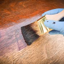 applying wood stains to furniture