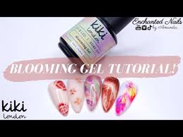 blooming gel nail art tutorial using