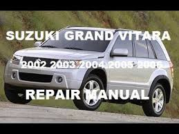 Suzuki service and repair manuals. Suzuki Vitara Haynes Manual Pdf