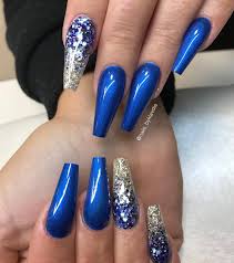 A set of 20 hand painted navy blue matte 63 rainbow nail art ideas to try during pride month and beyond #rainbownails #latestnailtrends. Pin On Coffin Stiletto Nails Design