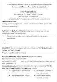 College Resume Examples Functional Resume Sample It Internship