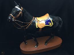 I instantly recognized the little bucephalus figurine! Rare Beswick Rcmp Black Stallion Mountie Horse Figurine Connoisseur Model 1937193844