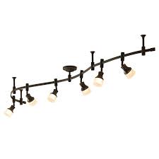 Allen Roth 6 Light 96 In Bronze Dimmable Led Flexible