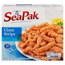 save on seapak clam strips frozen order