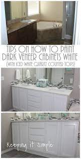 paint dark veneer cabinets